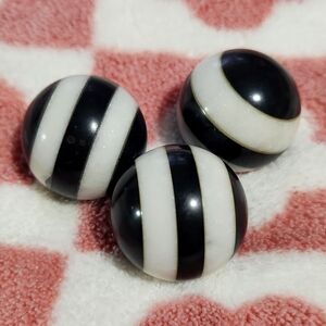 Black and White Bonded Crystal Sphere Agate